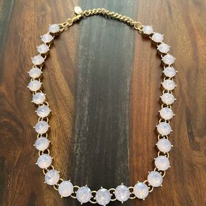 Cara old and pink gemstone statement necklace